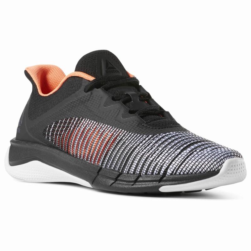 Adidasi Alergare Reebok Fast Tempo Flexweave® Dama Negrii/Albi Romania ZP2567CB